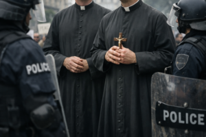 A Prisão de Dois Sacerdotes por Manifestações Contra a Guerra