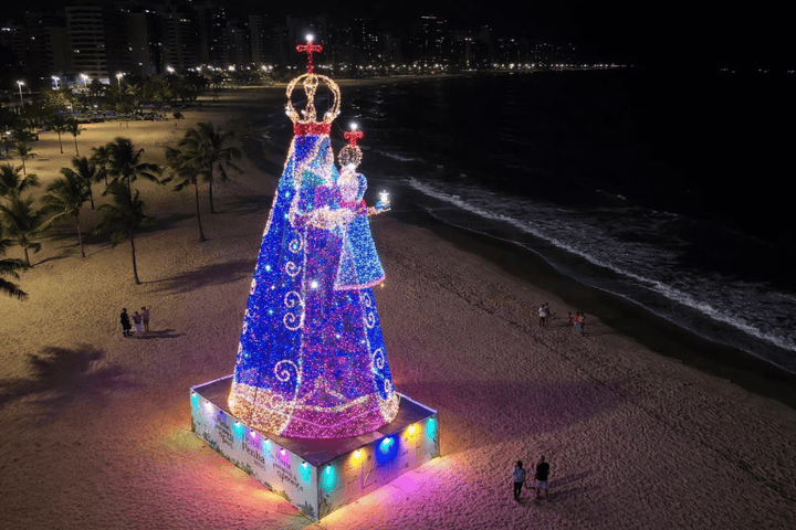 Imagem luminosa de Nossa Senhora da Penha terá 120 mil pontos de luz
