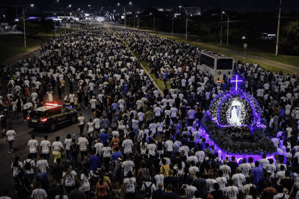 Obras na Lindenberg não alteram trajeto da Romaria dos Homens
