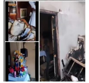 Imagem de Nossa Senhora intacta após incêndio