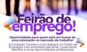 Feirão de Empregos neste sábado