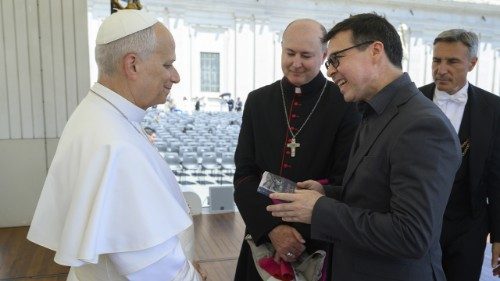 Maristas recebem bênção de Leão XIV