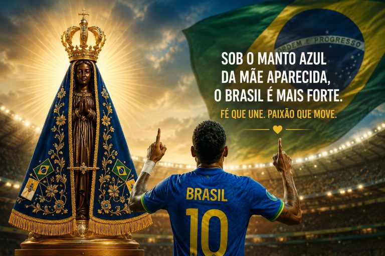Camisa azul da Seleção foi inspirada e Nossa Senhora Aparecida