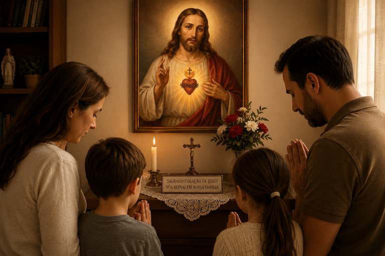 Sagrado Coração transforma os lares